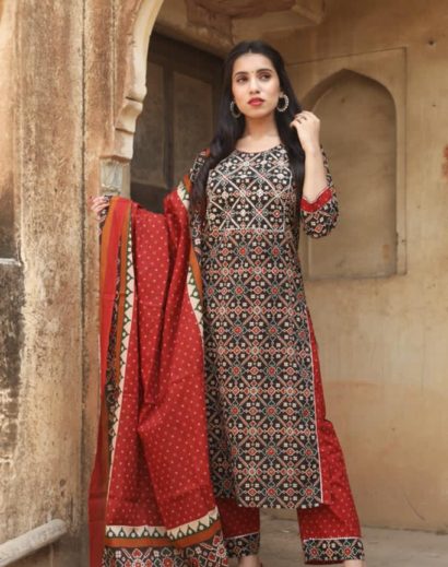 Patola Print Cotton Suit