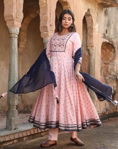 Buy Silk Anarkali Suit Online