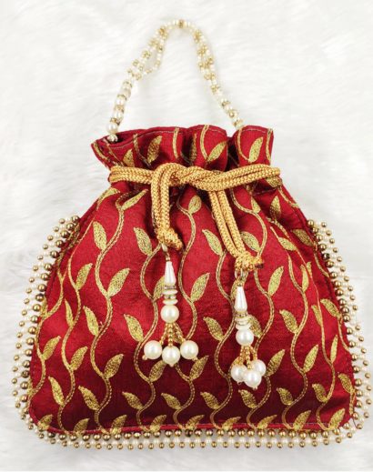 Packaging Bags Rope Handle Designer Potli Bag at Rs 130/piece in New Delhi  | ID: 23077831897