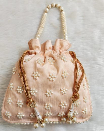 Decorative Potli Bag with Pearl work