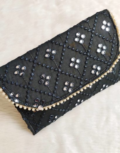 Embroidered Sling Purse